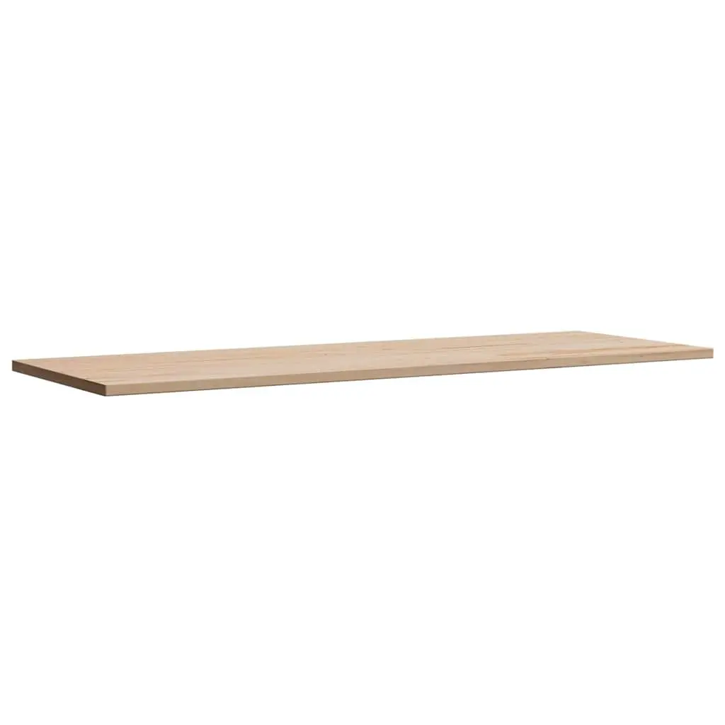 Rectangular Wooden Table Top 110x40cm Solid Pine Wood Rustic Brown Replacement