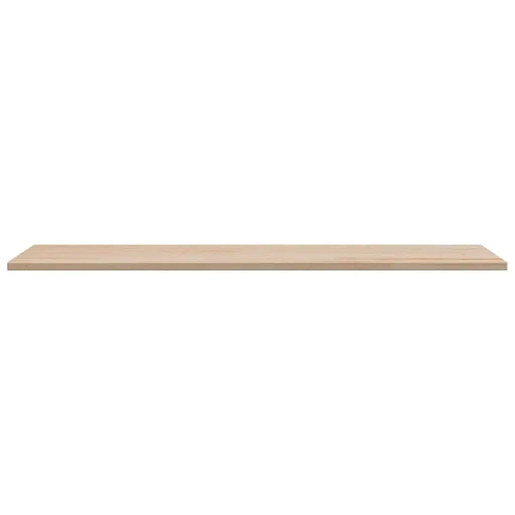 Rectangular Wooden Table Top 110x40cm Solid Pine Wood Rustic Brown Replacement