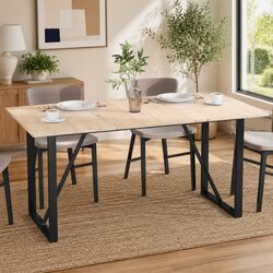 Rectangular Wooden Table Tops 80x53cm Pine Wood Replacement Set of 3