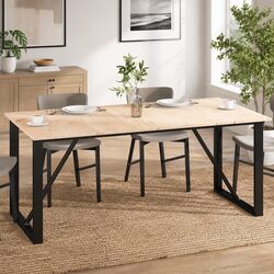 Rectangular Wooden Table Tops 4 pcs 90x45 cm Solid Pine Wood Rustic Brown