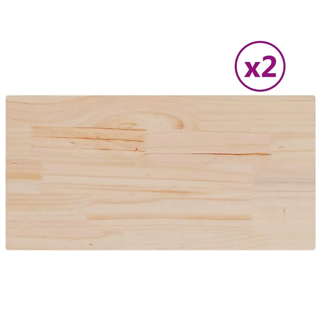 Solid Pine Table Tops 60x30x2.5 cm