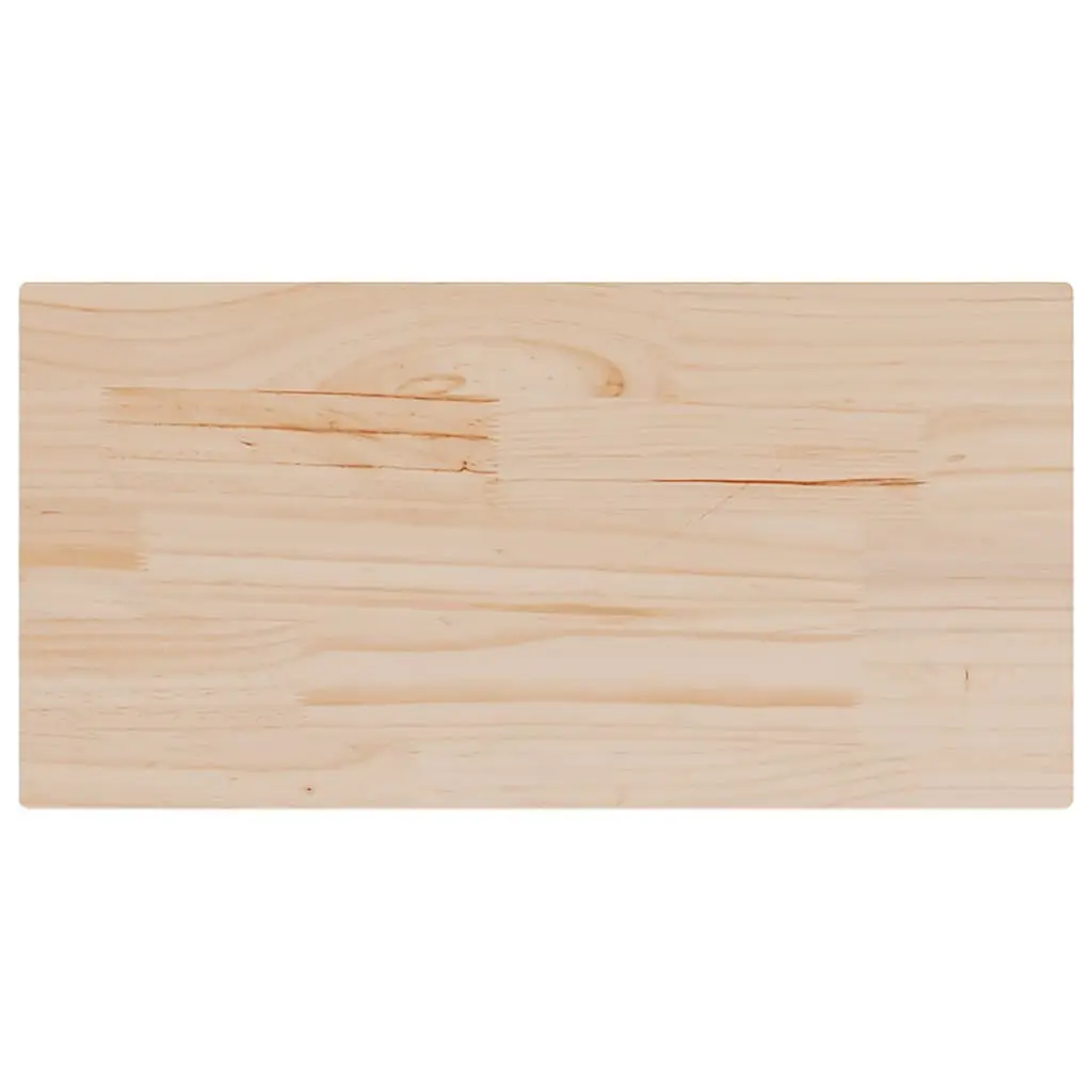 Solid Wood Table Top Rectangular Brown 80x40cm