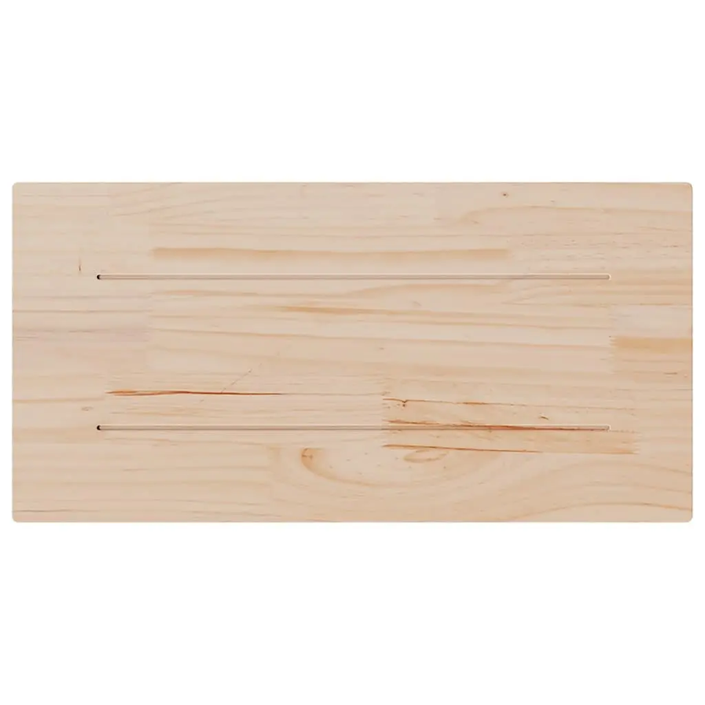 Solid Wood Table Top Rectangular Brown 80x40cm