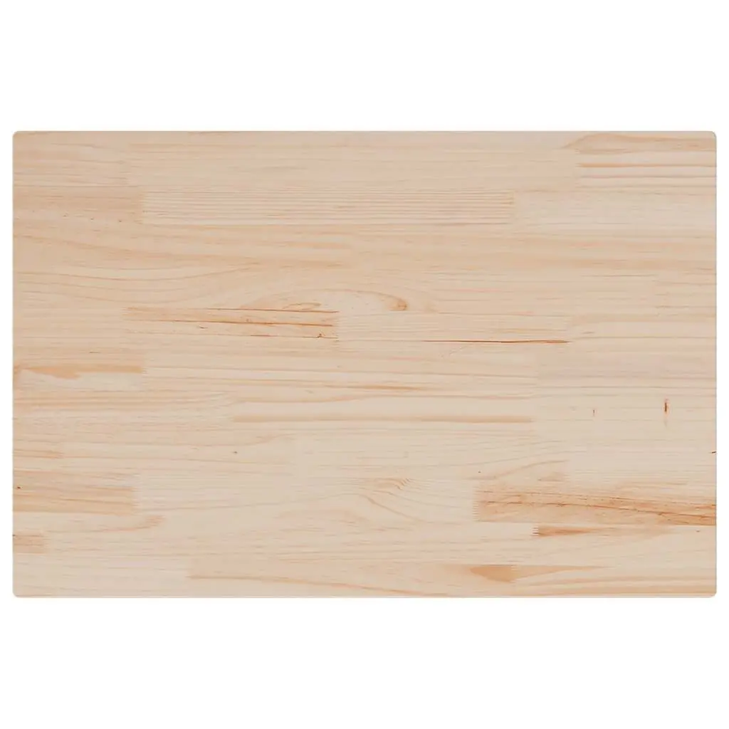 Rectangular Wooden Table Tops Solid Pine Wood 80x53cm 3 Piece