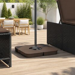 Secure Your Umbrella with This 4-Piece Parasol Base Set