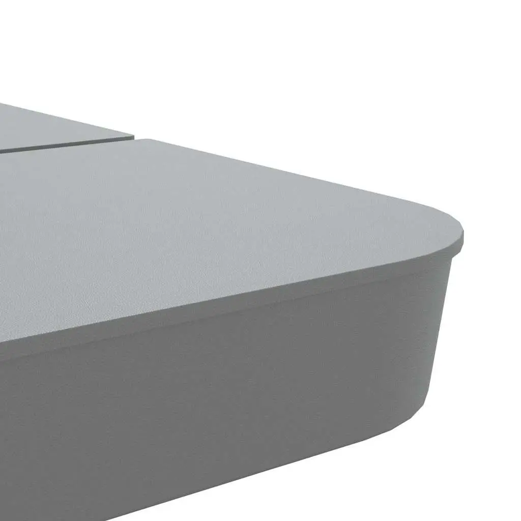 4 Piece Parasol Base Set Sand-Fillable Grey 100kg