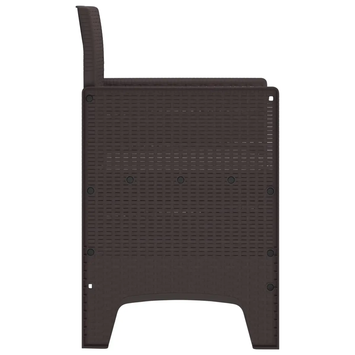 Outdoor Garden Chair 2 pcs Brown 53 x 49 x 85 cm Modern Seating