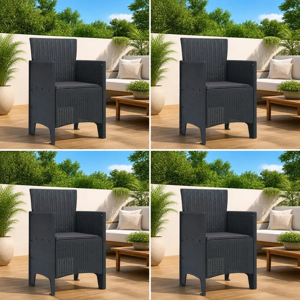 4-Piece Outdoor Garden Chair Set