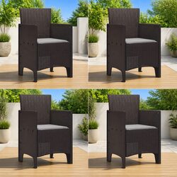 Friendly 4-Piece Garden Chair Set for Your Outdoors