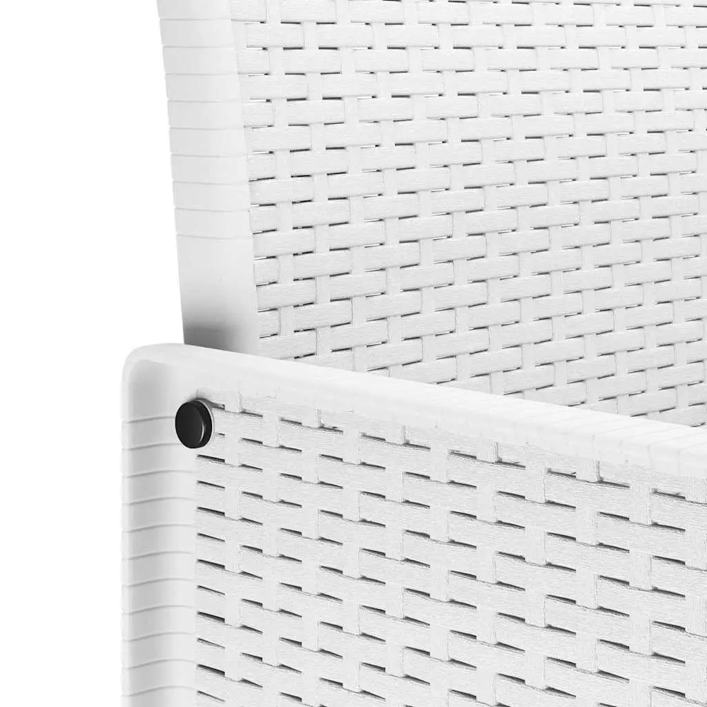 Garden Chair Modern White 4 Piece Outdoor Patio Seating with Armrests