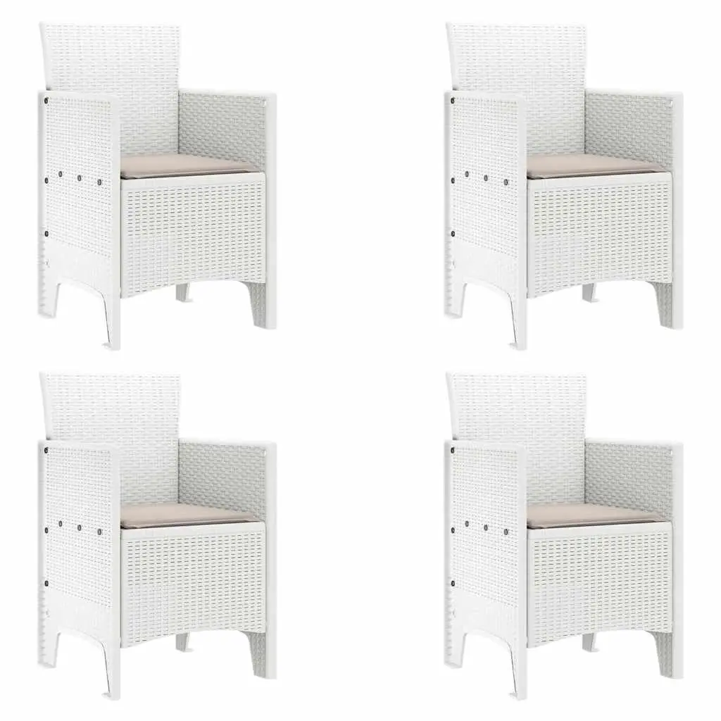 4 White Chairs