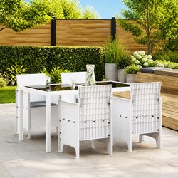 Your Ideal Outdoor Chair Set: 4 White Polypropylene Chairs
