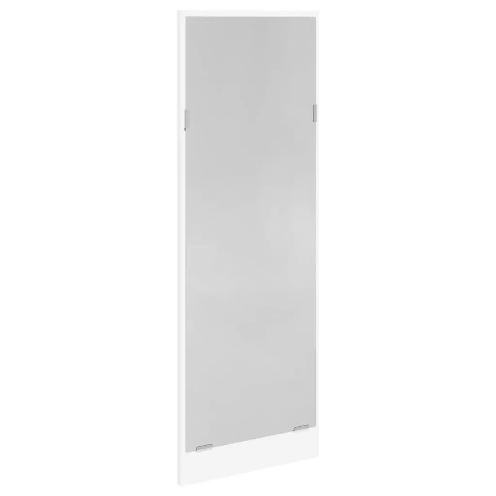 4 Piece Hallway Furniture Set Storage Bench with Drawers Mirror and Coat Racks White