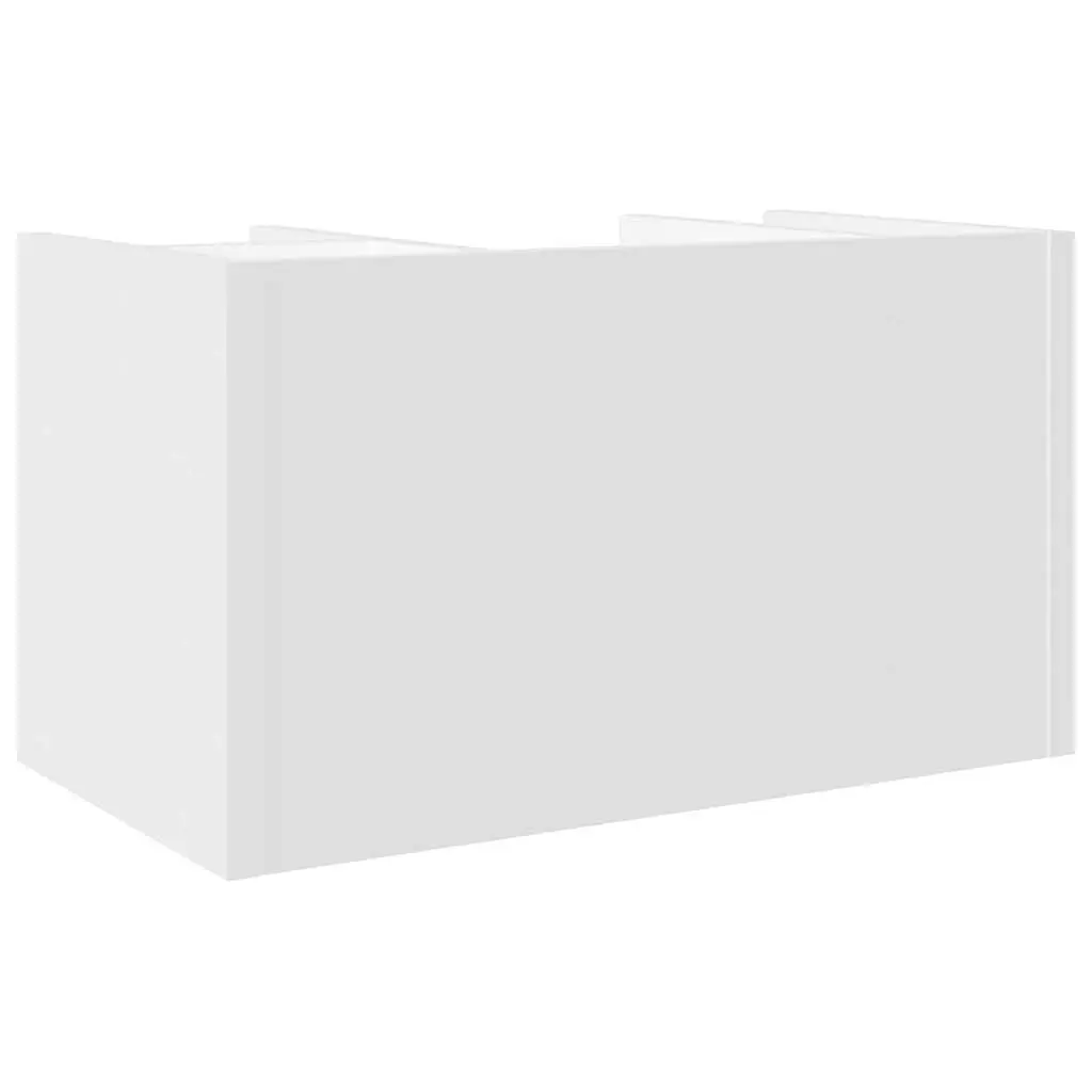 Desk Organiser White 44.5x24x25cm 6 Compartment Desktop Storage Filing