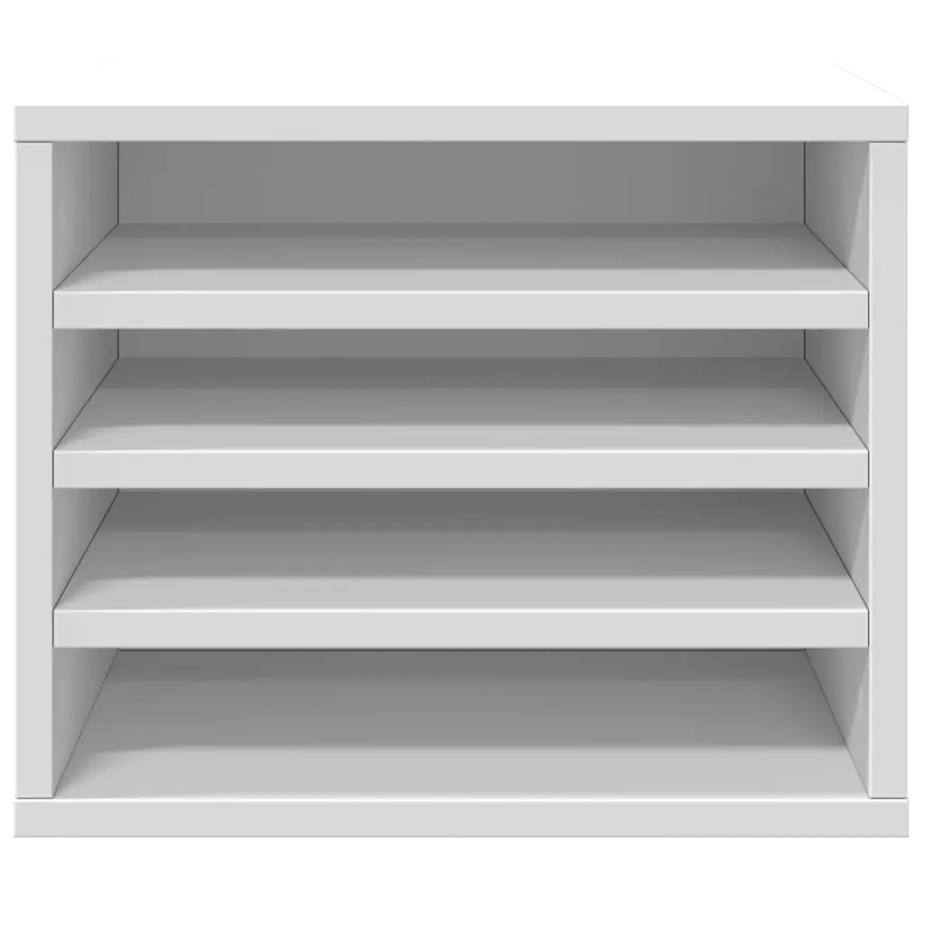 Desk Organiser White Engineered Wood 36 x 26 x 29.5 cm