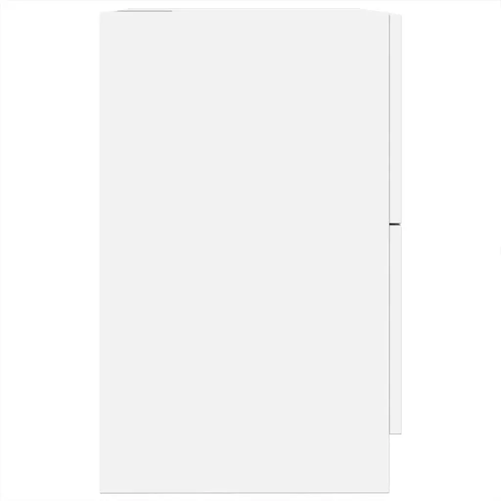 Bathroom Vanity Unit White Under Sink Cabinet Engineered Wood 40x37x59cm