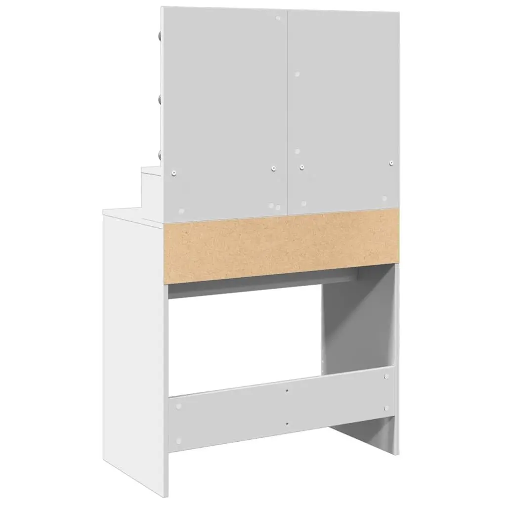 White Dressing Table with LED Mirror