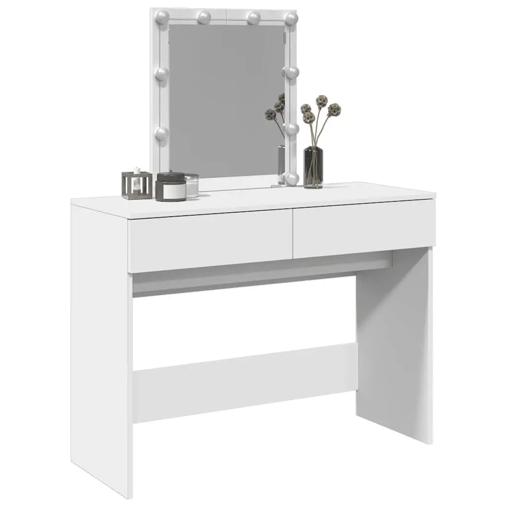 Dressing Table with LED Mirror and Storage
