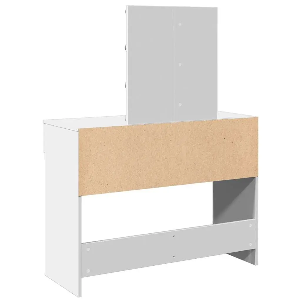 Dressing Table with LED Mirror and Storage