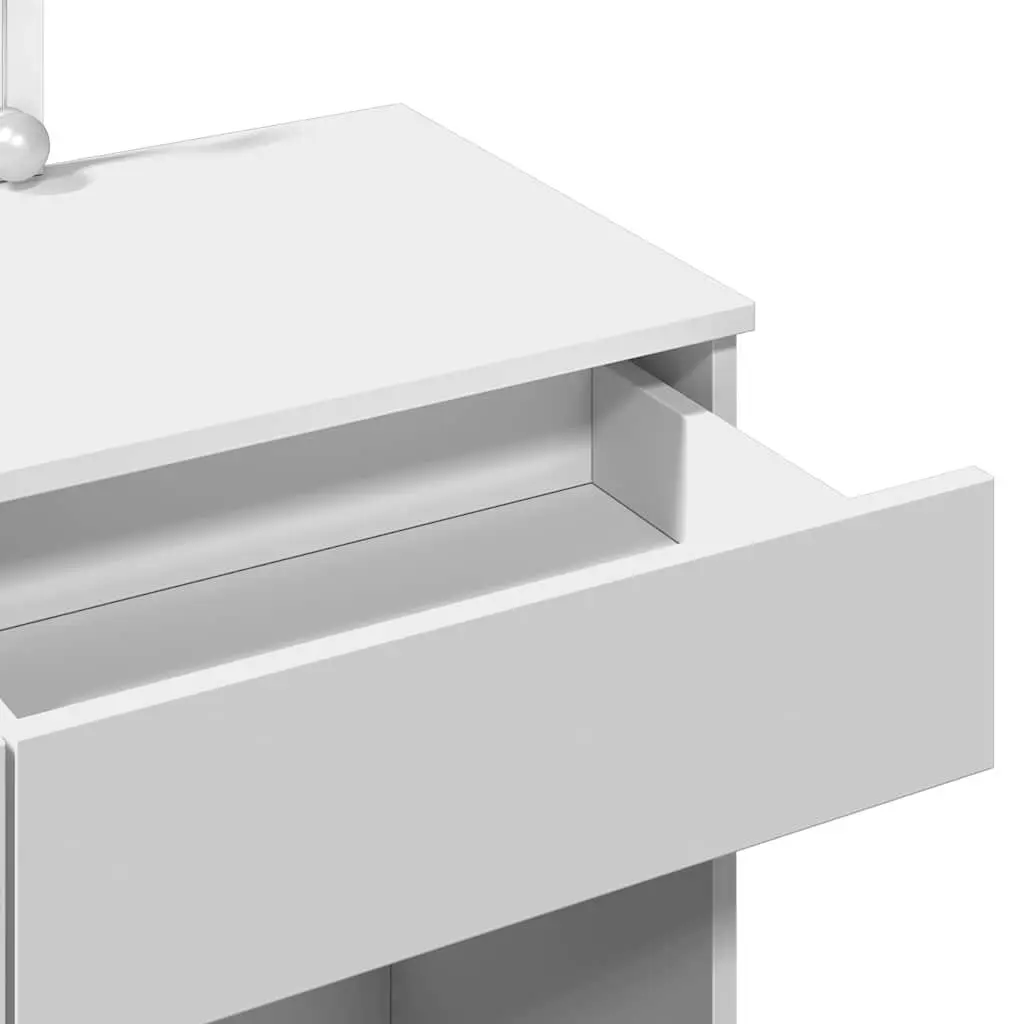 Dressing Table with LED Mirror and Storage