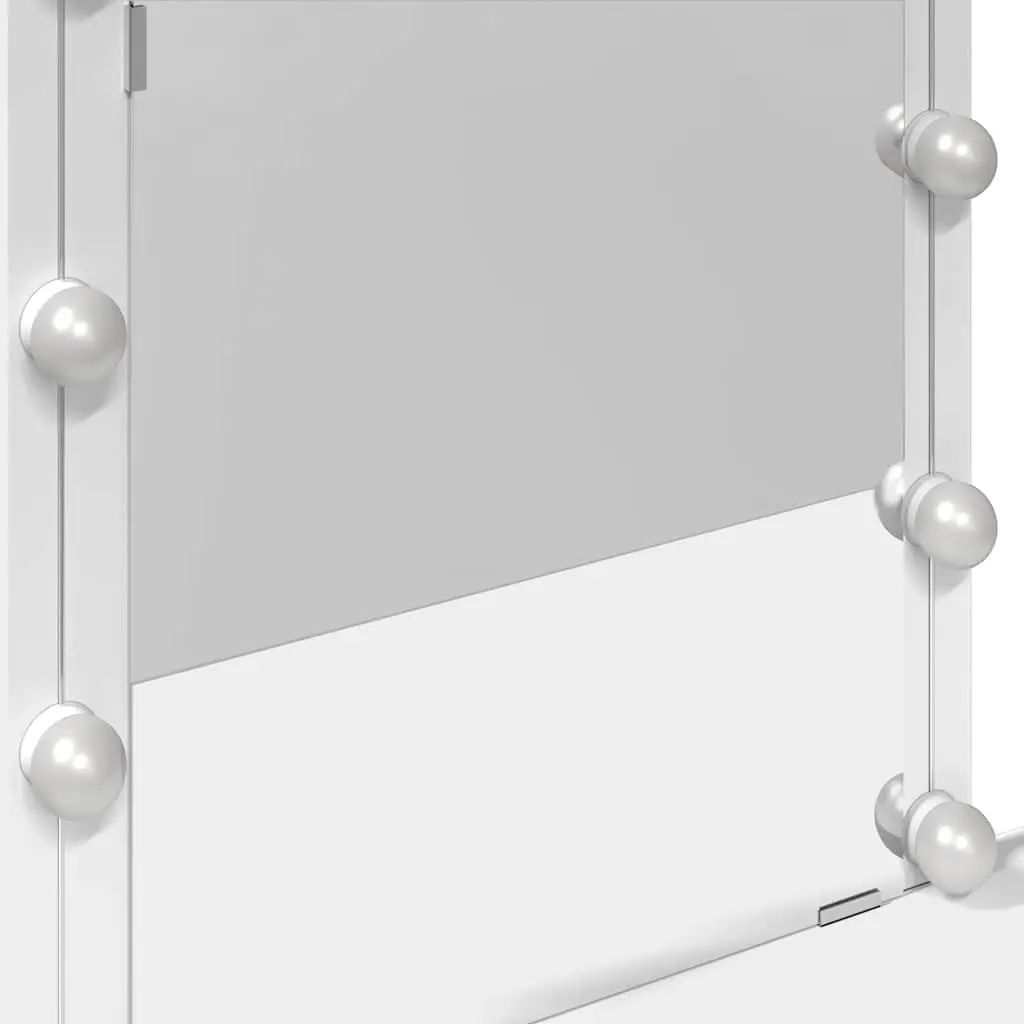 Dressing Table with LED Mirror and Storage