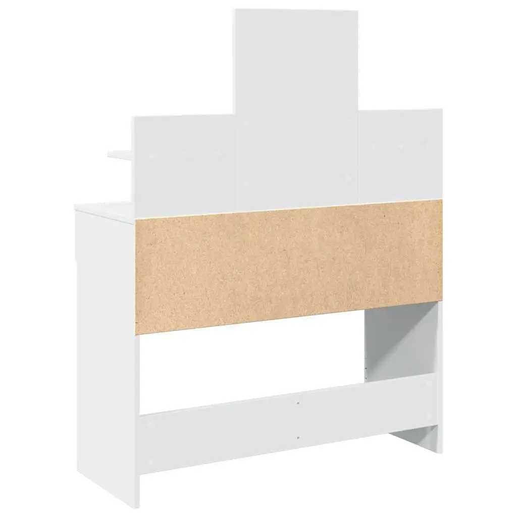 Dressing Table LED Mirror White Vanity Makeup Desk 100L x 40W x 130H cm