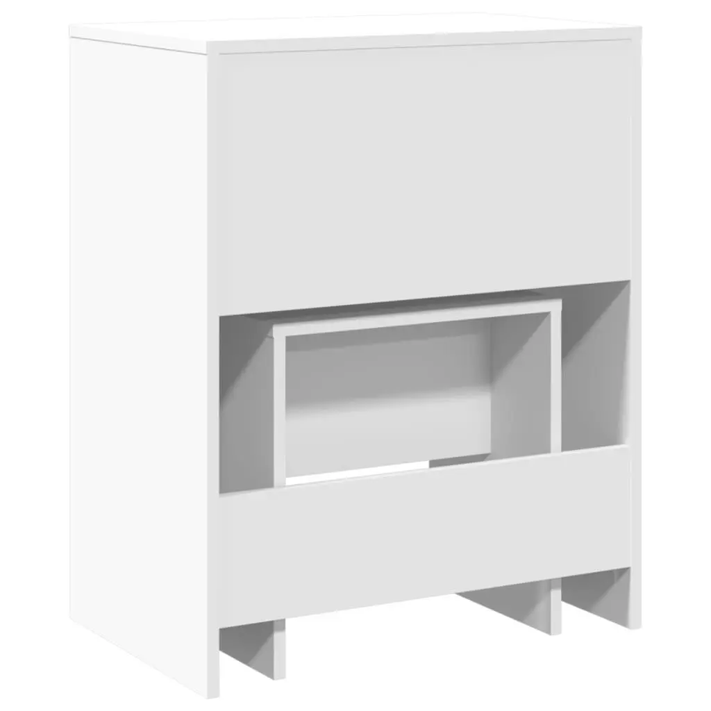 Dressing Table White with Mirror and Stool Bedroom Vanity 60 x 40 x 113.5 cm