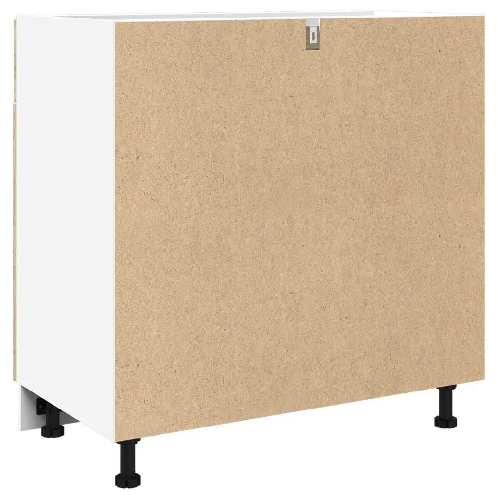 Drawer Bottom Cabinet Engineered Wood Brown 80W x 46D x 81.5H cm
