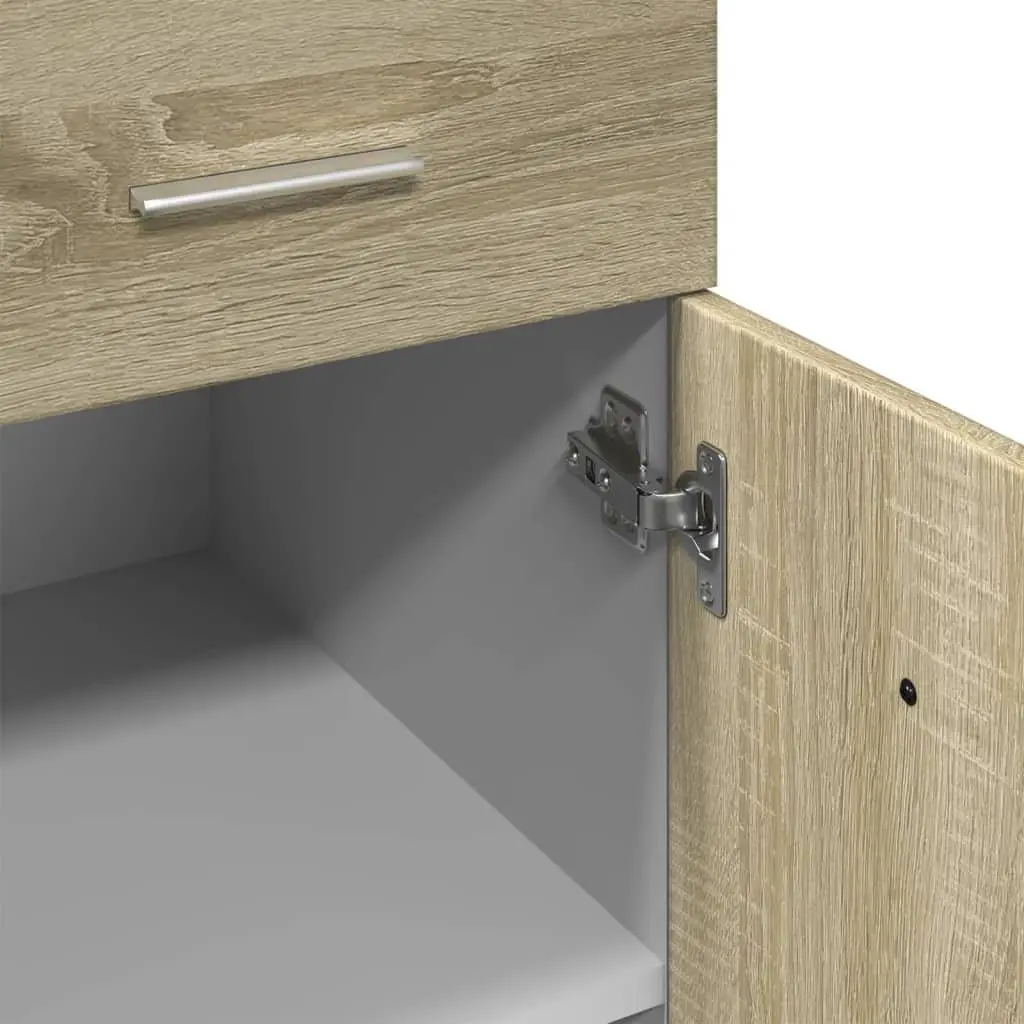 Drawer Bottom Cabinet Engineered Wood Brown 80W x 46D x 81.5H cm