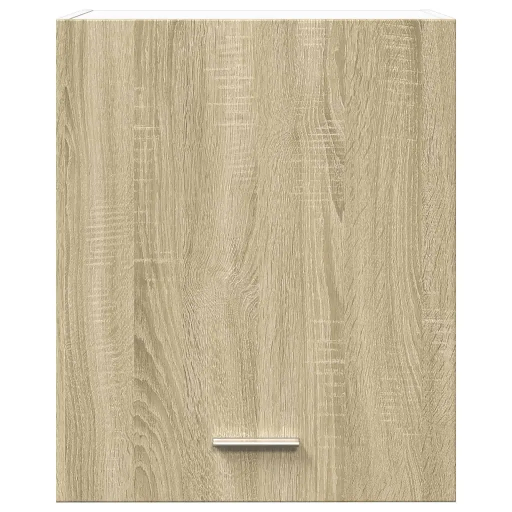 Wall Mounted Kitchen Cabinet Storage Organiser Brown Engineered Wood 50x31x60cm
