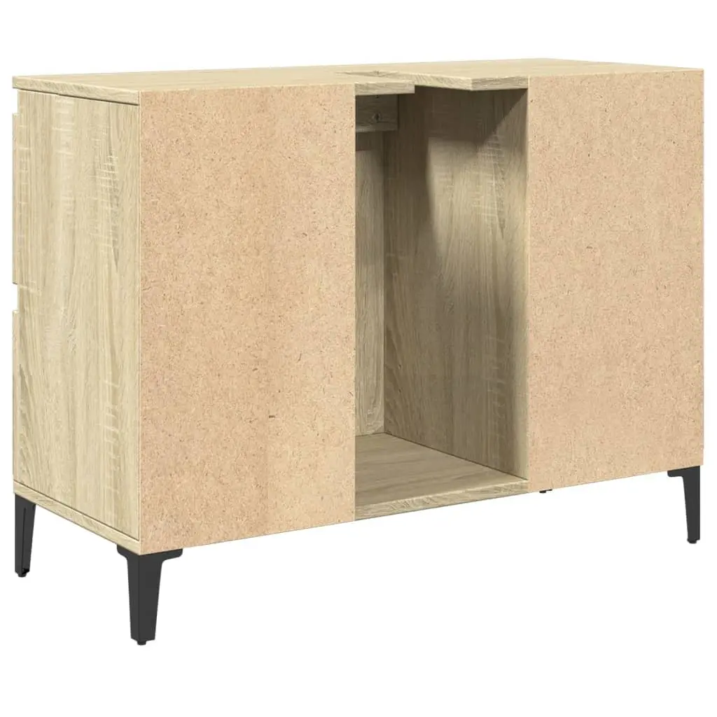 Bathroom Sink Cabinet Brown Engineered Wood 80W x 33D x 60H cm