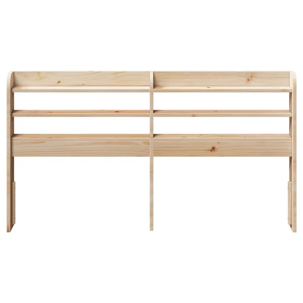 Headboard with Storage Shelves 150cm Solid Wood Bedroom Furniture Freestanding