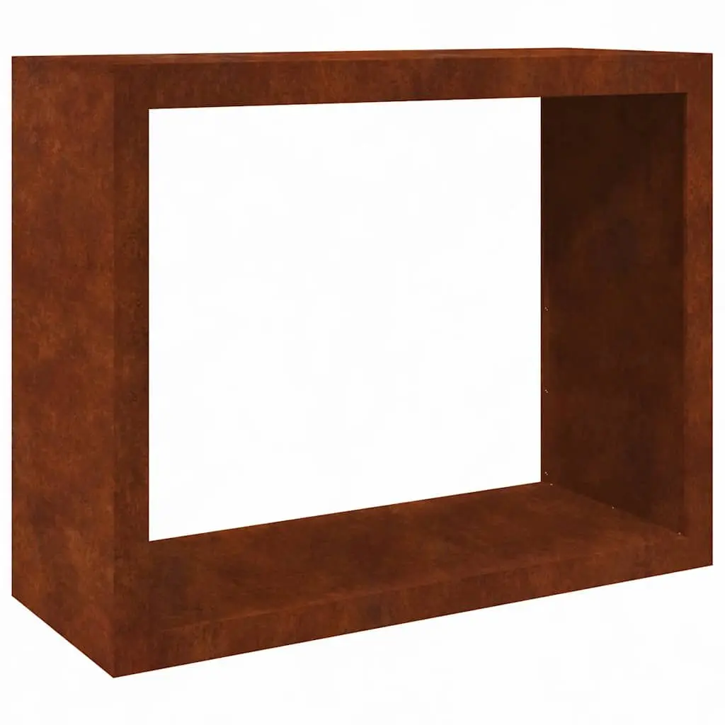 Firewood Rack Weathering Steel Log Storage Stand 100 x 40 x 80 cm