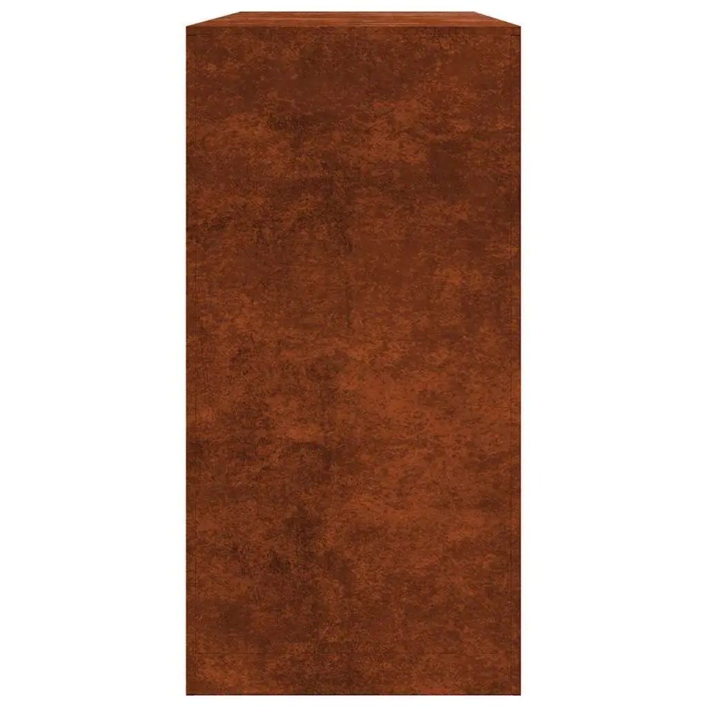 Firewood Rack Weathering Steel Log Storage Stand 100 x 40 x 80 cm
