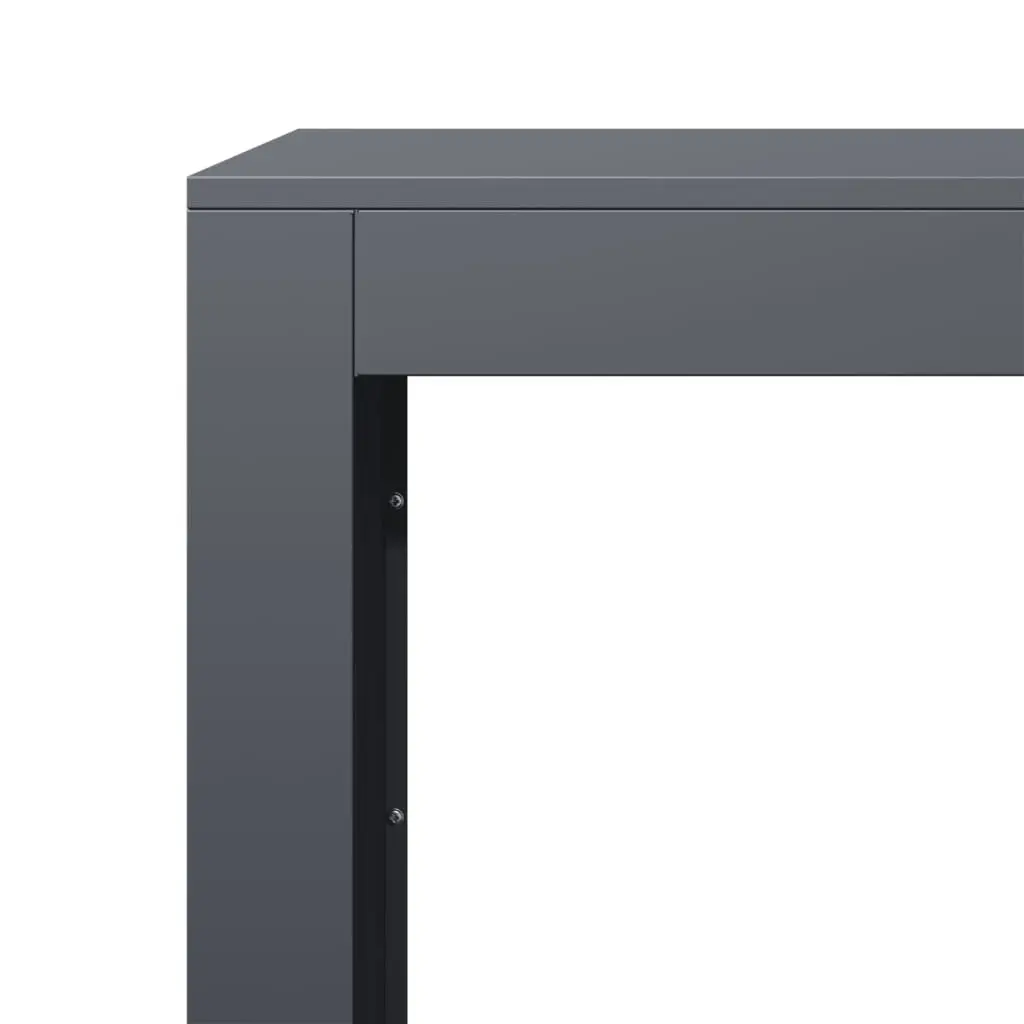 Firewood Rack Anthracite Steel Log Storage Stand 100x40x60cm