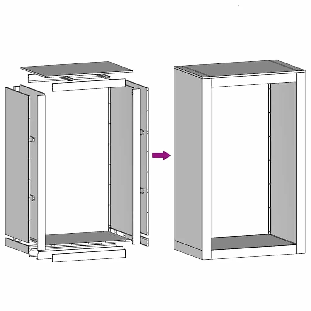 Firewood Rack 60x40x100cm
