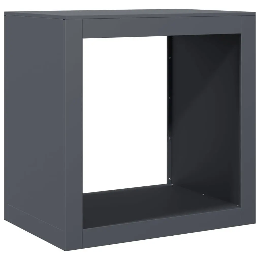 Firewood Rack Steel Anthracite Storage Log Holder Stand 60 x 40 x 60 cm