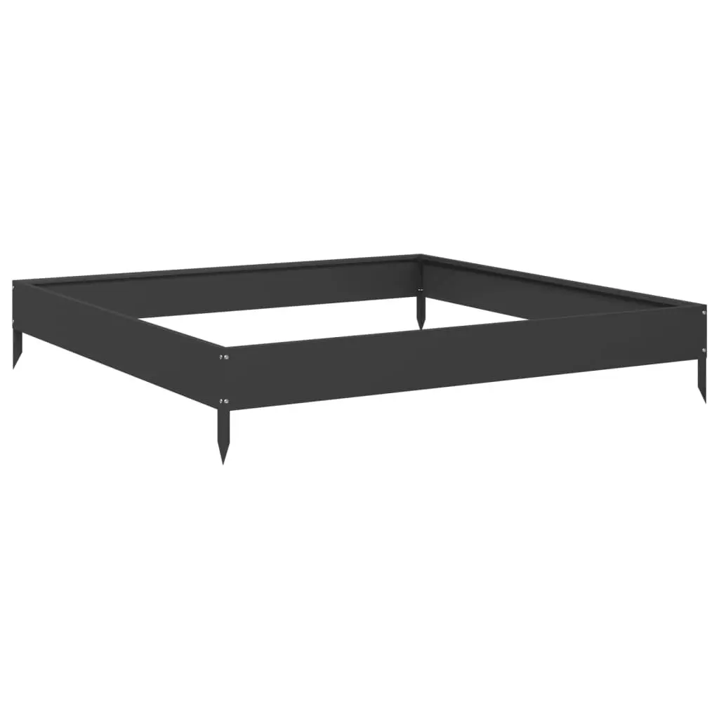 Black Steel Garden Bed for Home Gardening