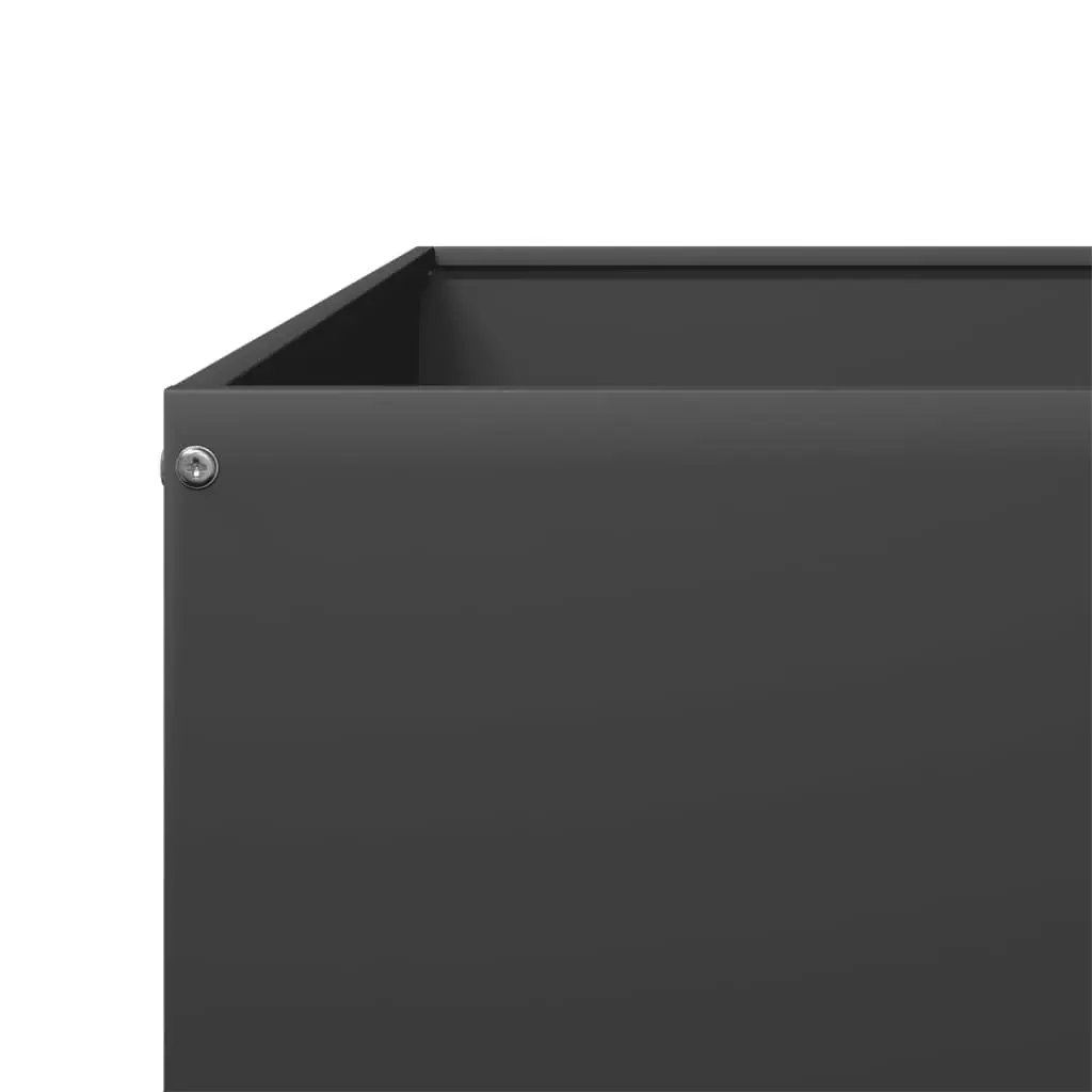 Raised Garden Bed Steel Black Outdoor Planter 100L x 100W x 33.5H cm