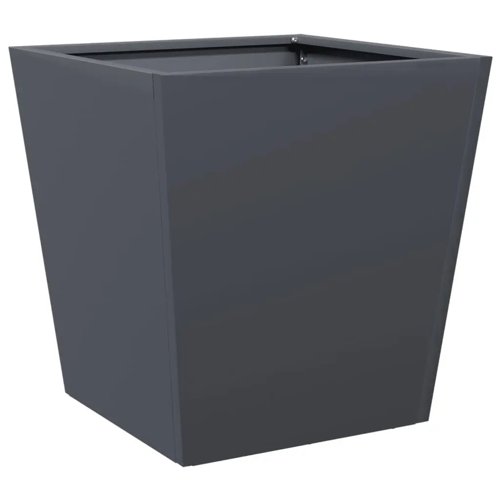 Garden Planter Box Steel Anthracite 40x40x40 cm
