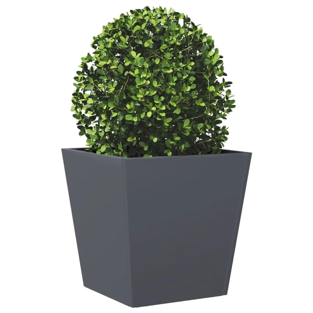 Garden Planter Box Steel Anthracite 40x40x40 cm