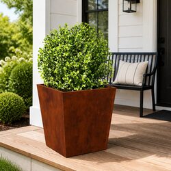 2pcs Weathering Steel Planters for Gardens 40x40x40cm