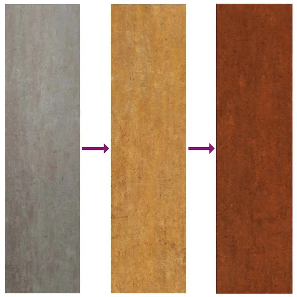 2pcs Weathering Steel Planters for Gardens 40x40x40cm