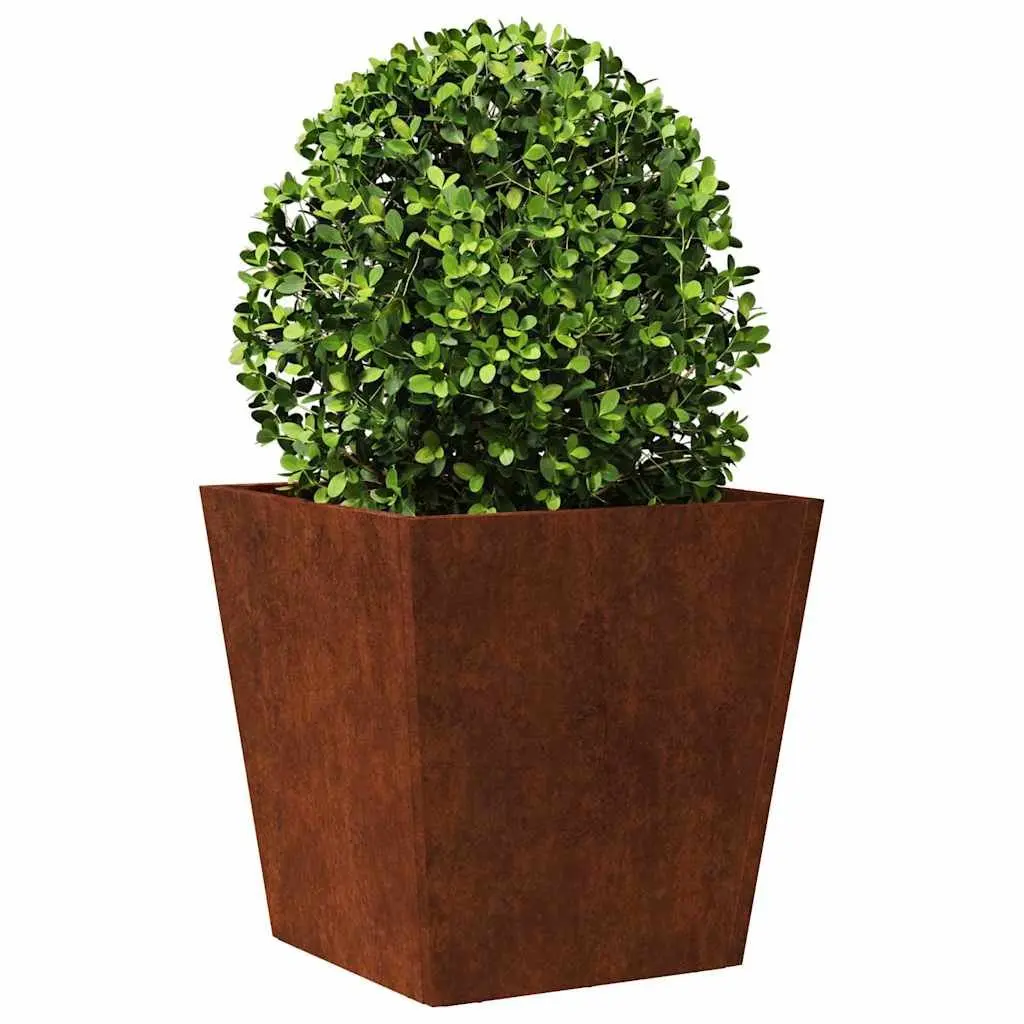 2pcs Weathering Steel Planters for Gardens 40x40x40cm