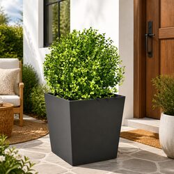 Your New 50x50x50cm Black Steel Garden Planter