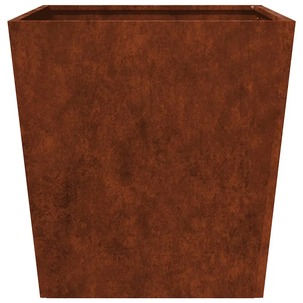 Garden Planter Weathering Steel 50x50x50 cm Outdoor Raised Bed Patio Balcony Flower Plant Pot Box