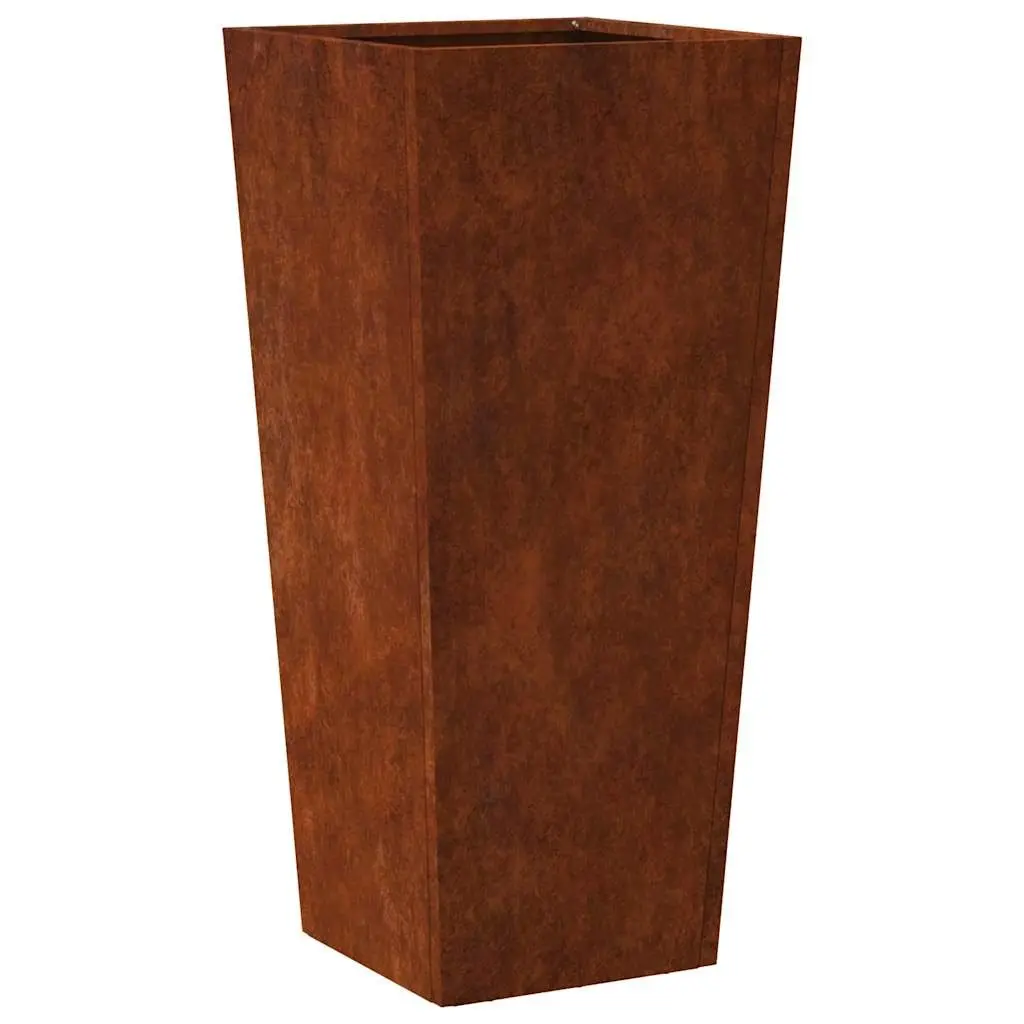 Garden Planters 2 pcs Outdoor Patio Balcony Weathering Steel Raised Planter Box