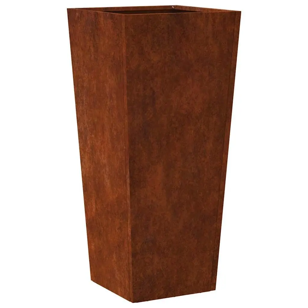 Garden Planters 2 pcs Outdoor Patio Balcony Weathering Steel Raised Planter Box
