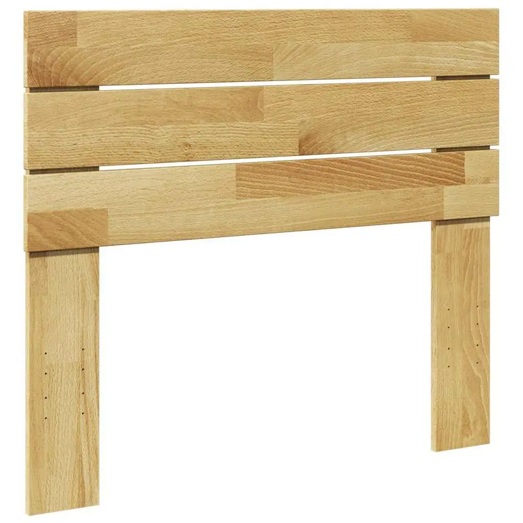 Brown Solid Oak Wood Headboard 90cm Back Support for Bedroom Bed Frame