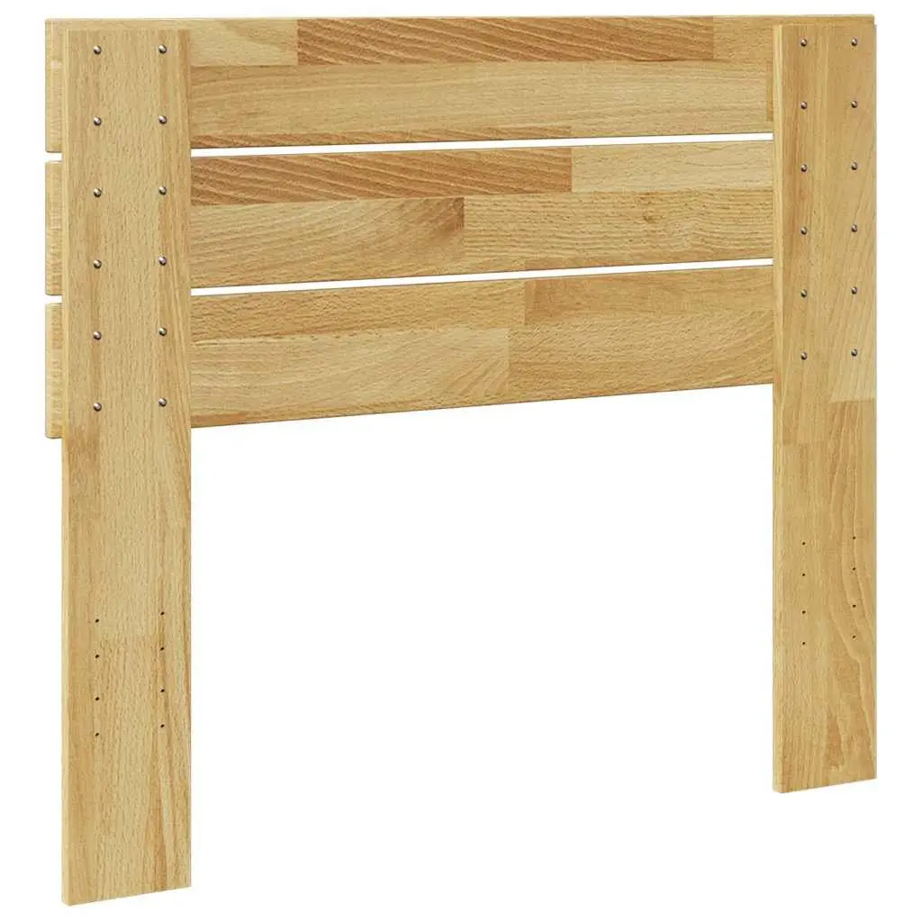 Brown Solid Oak Wood Headboard 90cm Back Support for Bedroom Bed Frame